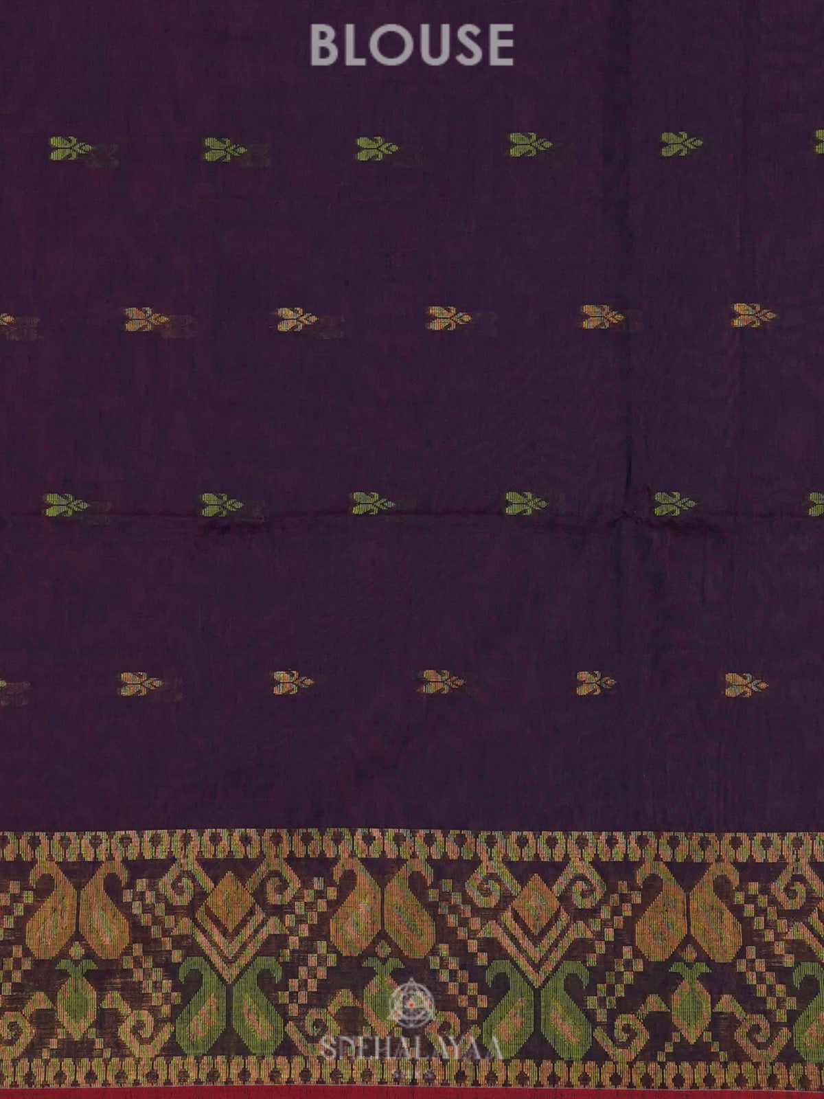 Ruby Red Linen Saree