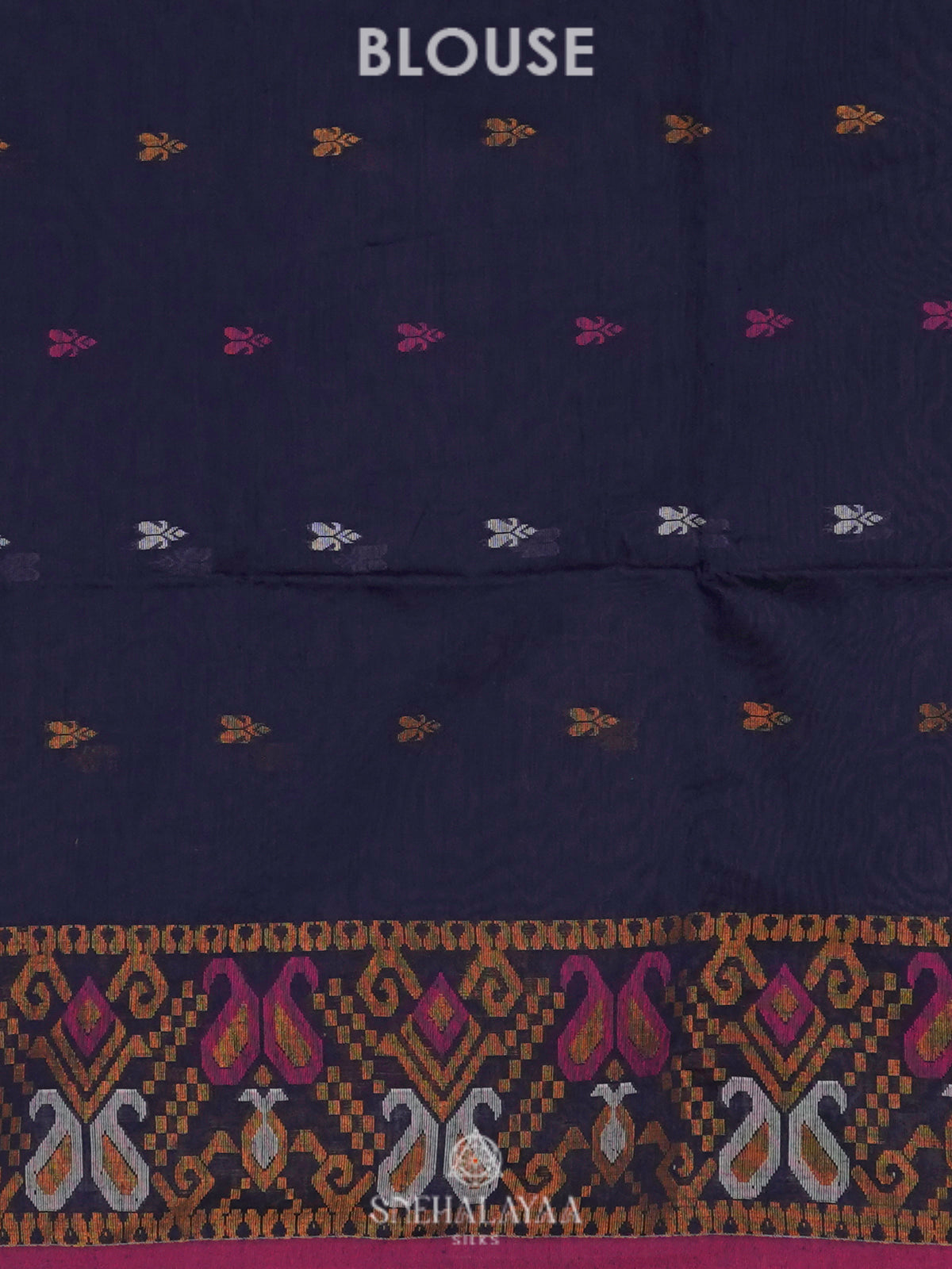 Blue Linen Saree