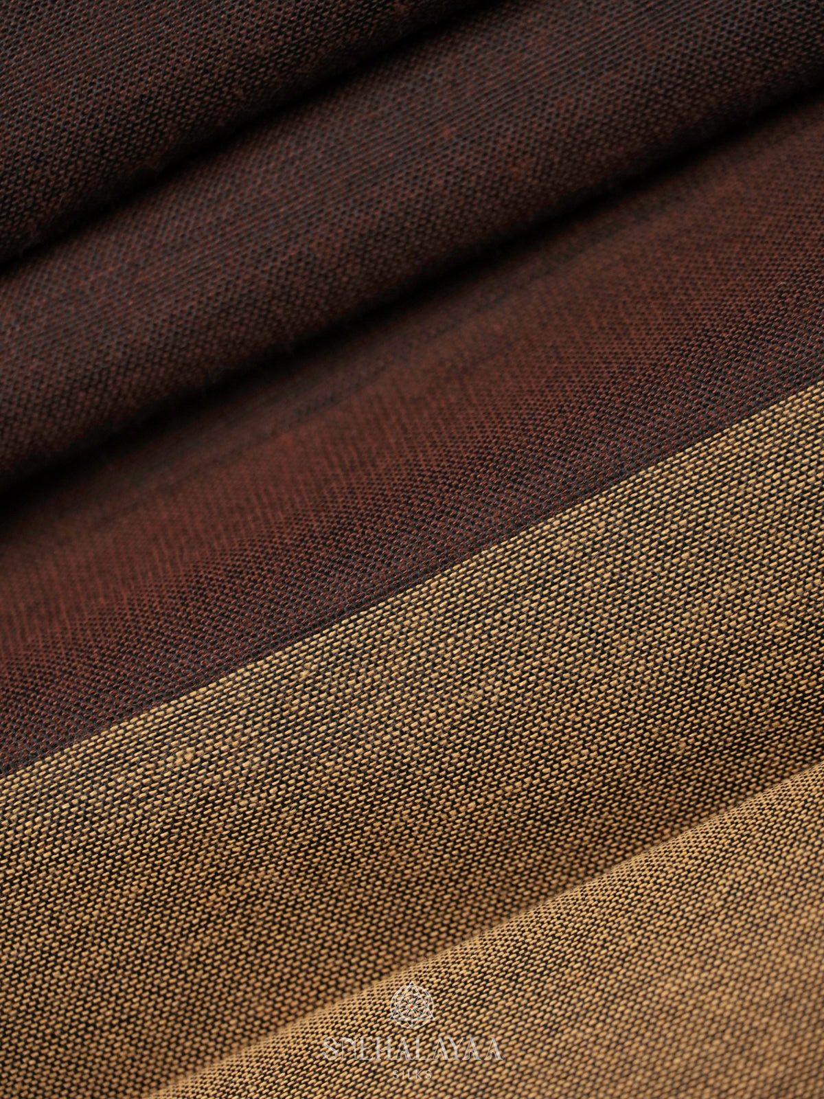 Coffee Brown Linen Saree