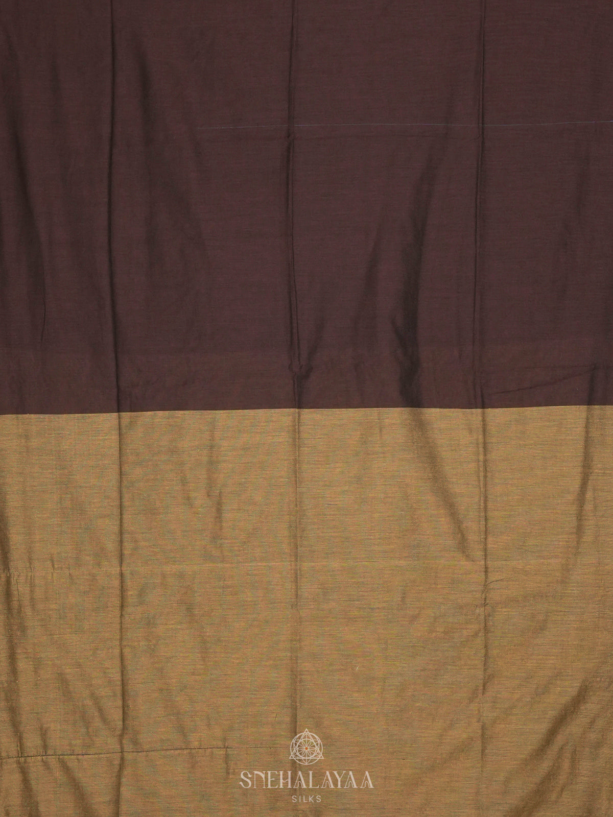 Coffee Brown Linen Saree