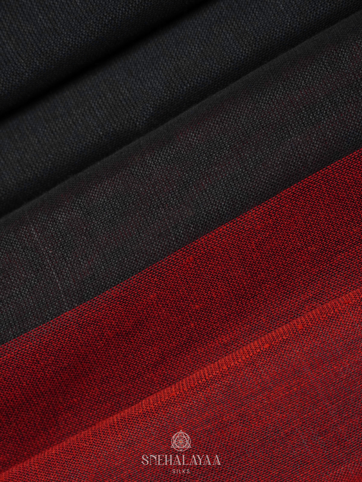 Black Linen Saree