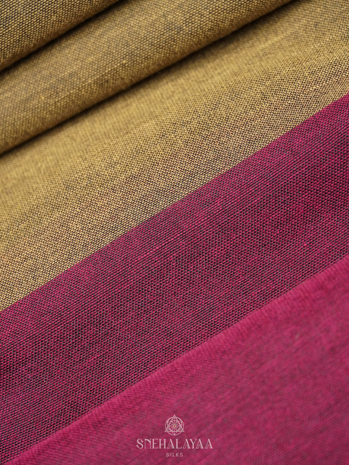 Mustard Linen Saree