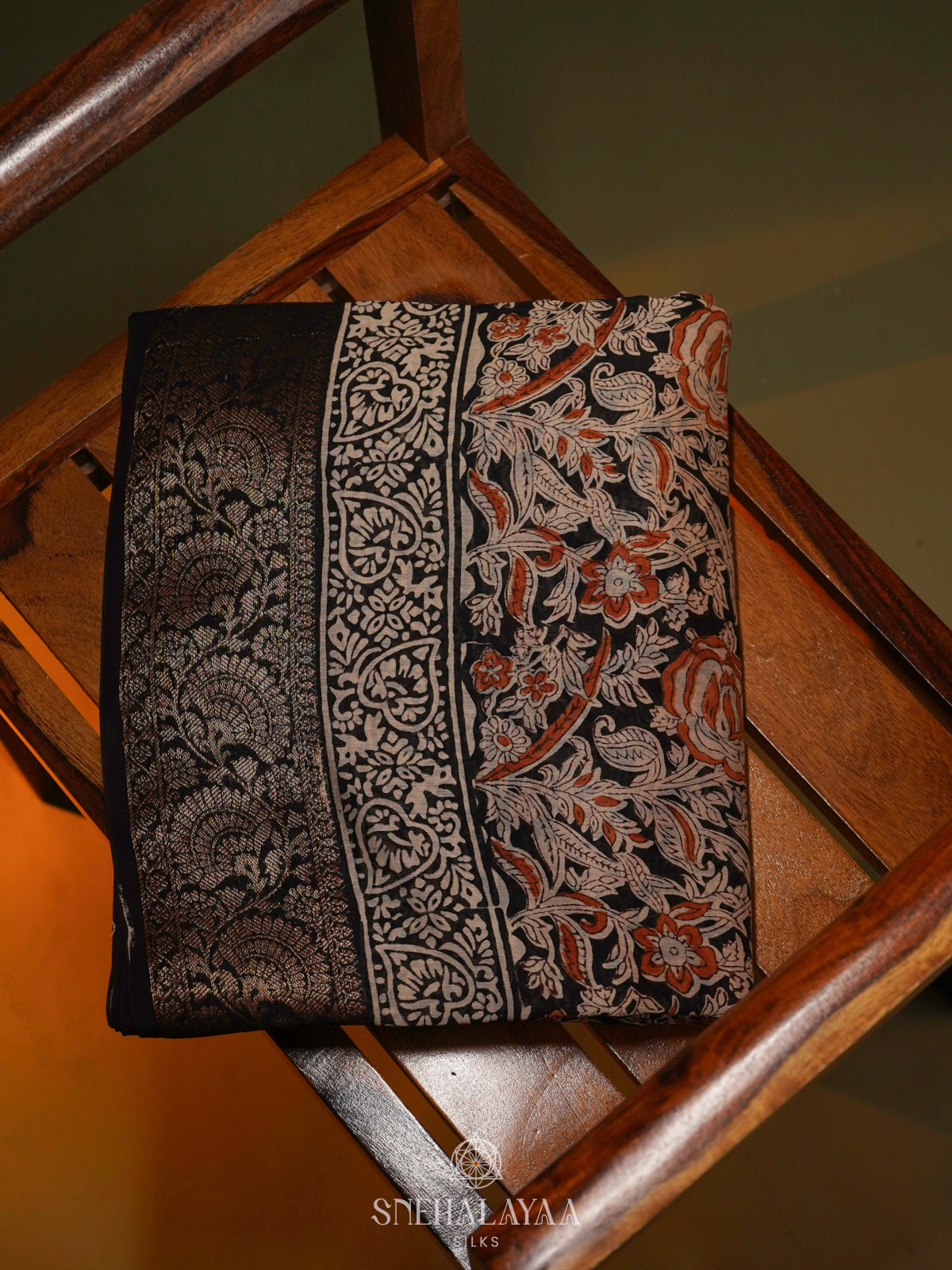 Black Chanderi