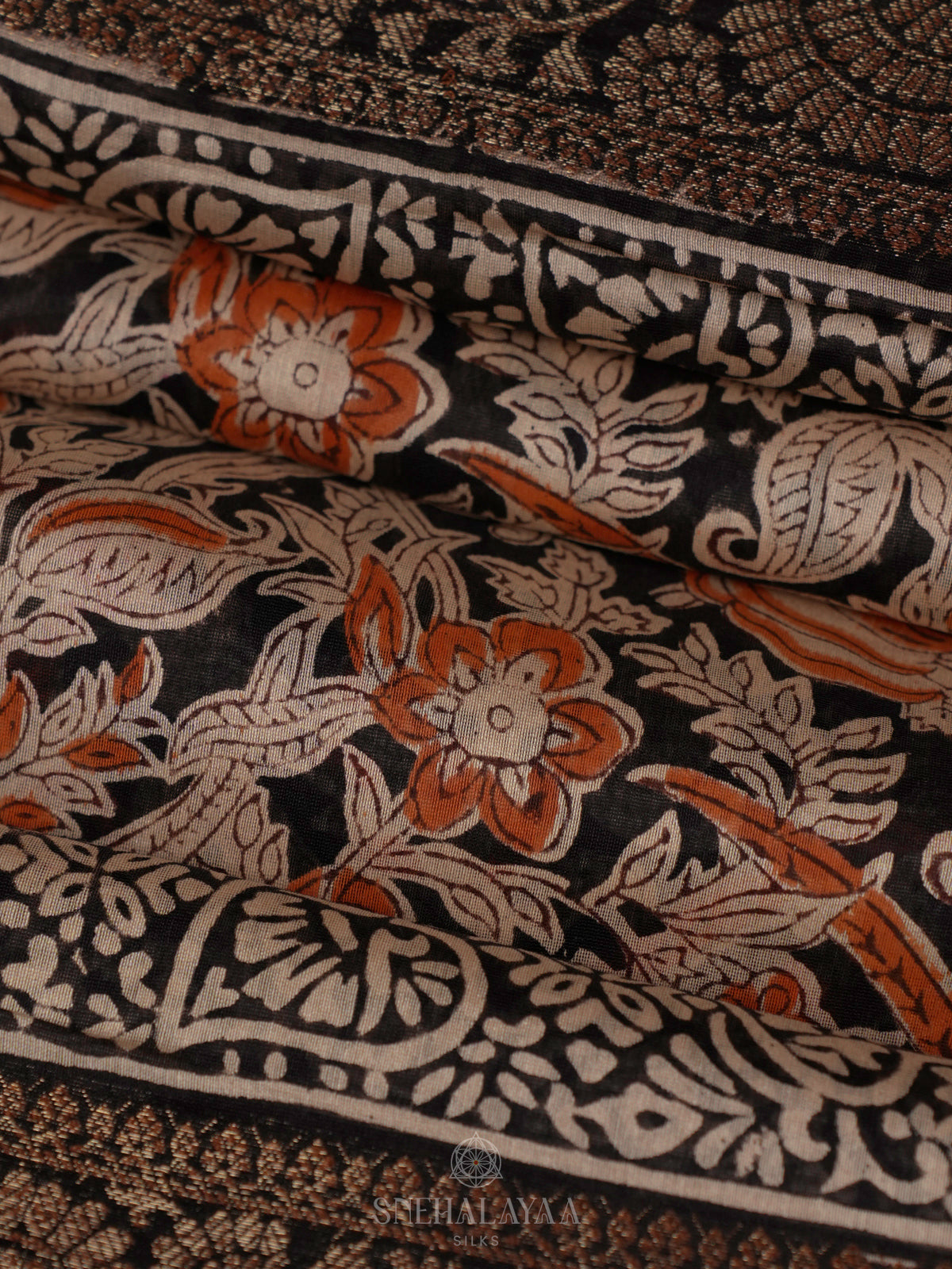 Black Chanderi