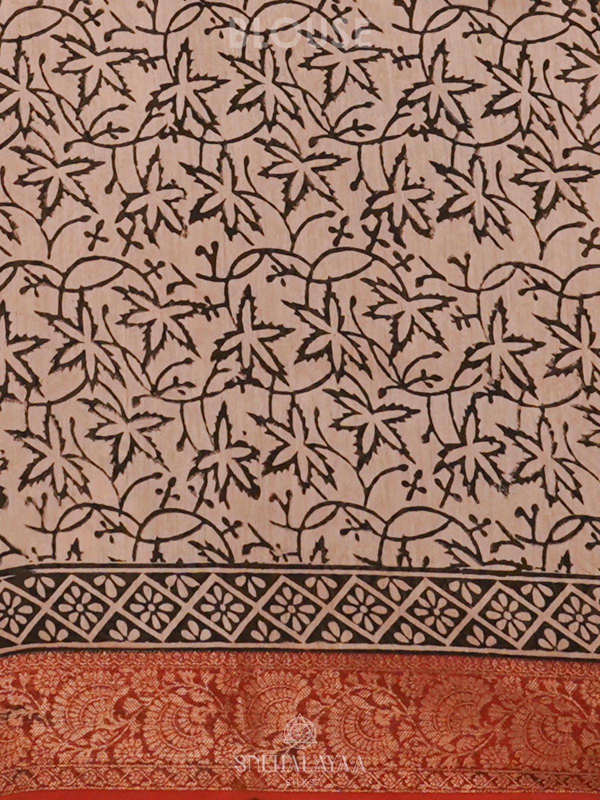 Maroon Chanderi Saree