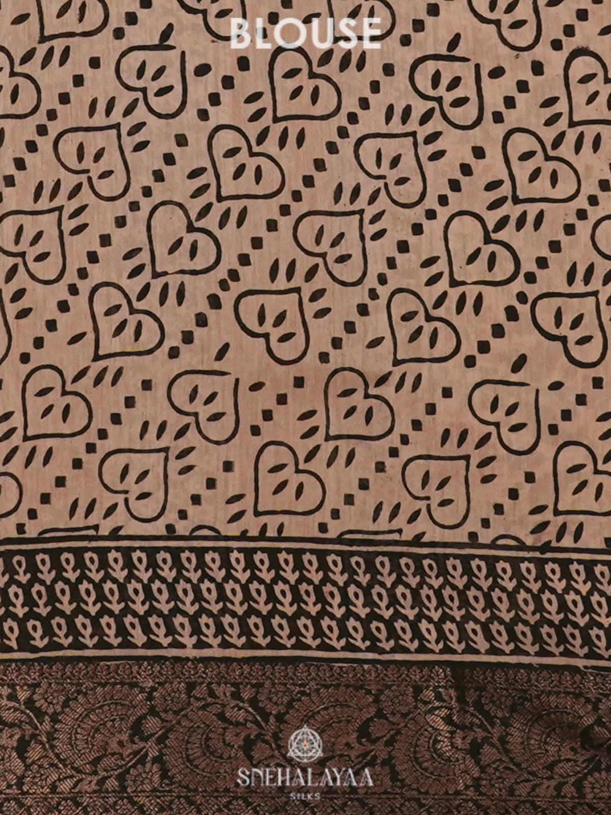 Black Chanderi Saree