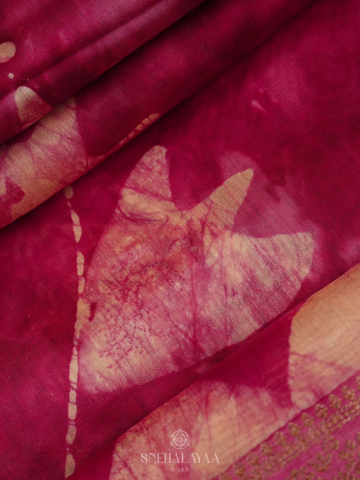 Pink Chanderi Saree