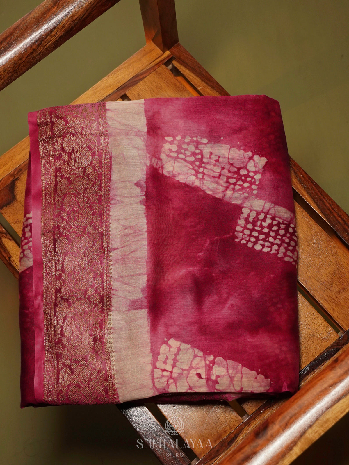 Pink Chanderi Saree