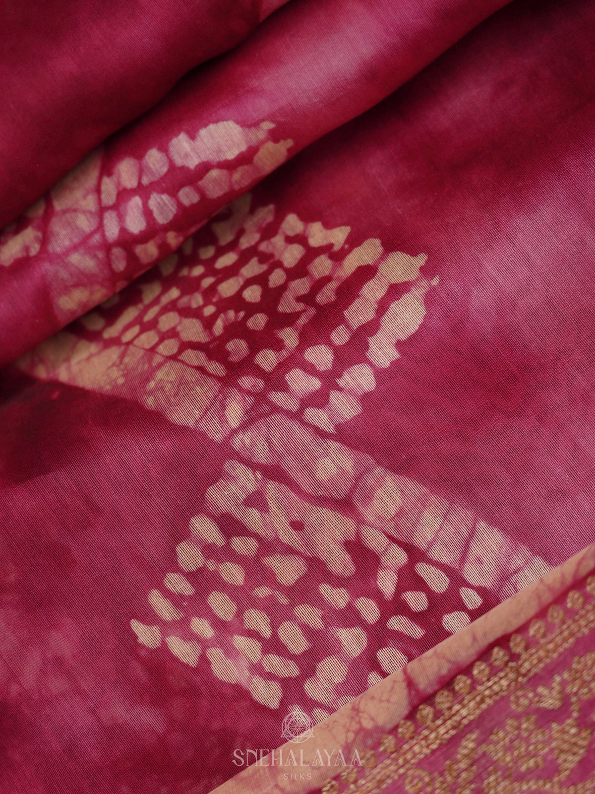 Pink Chanderi Saree