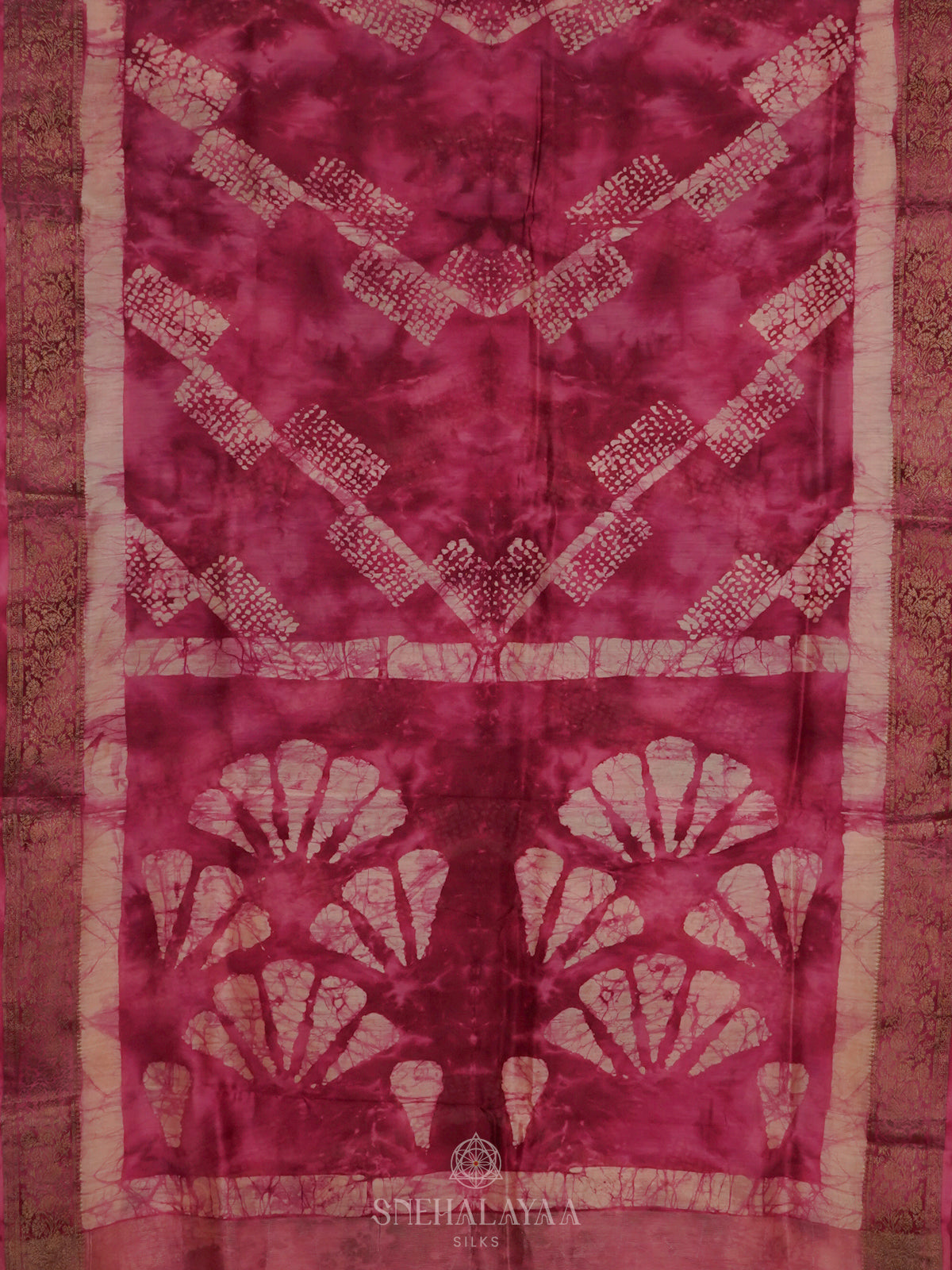 Pink Chanderi Saree