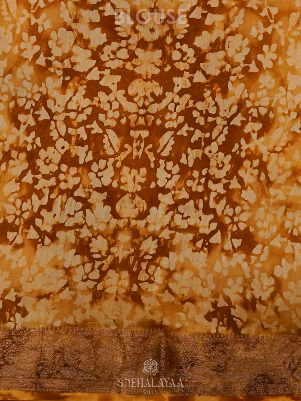Golden Yellow  Chanderi Saree