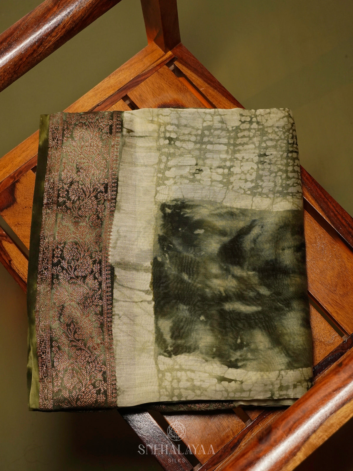 Pale Green Chanderi Saree