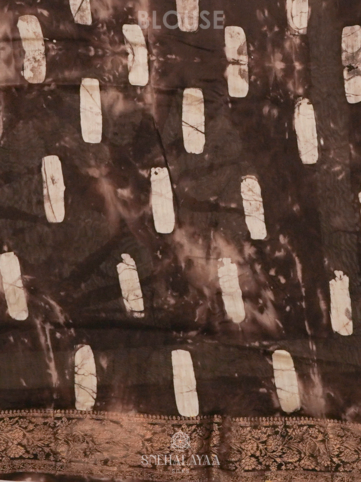 Brown Chanderi Saree