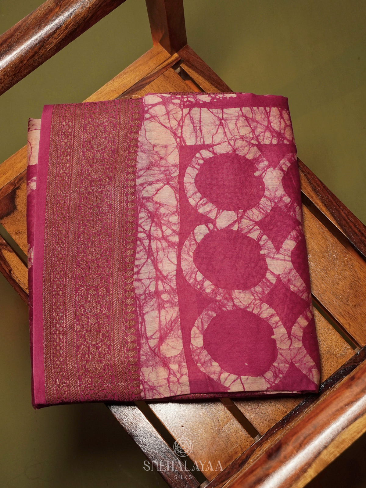 Pink Chanderi Saree