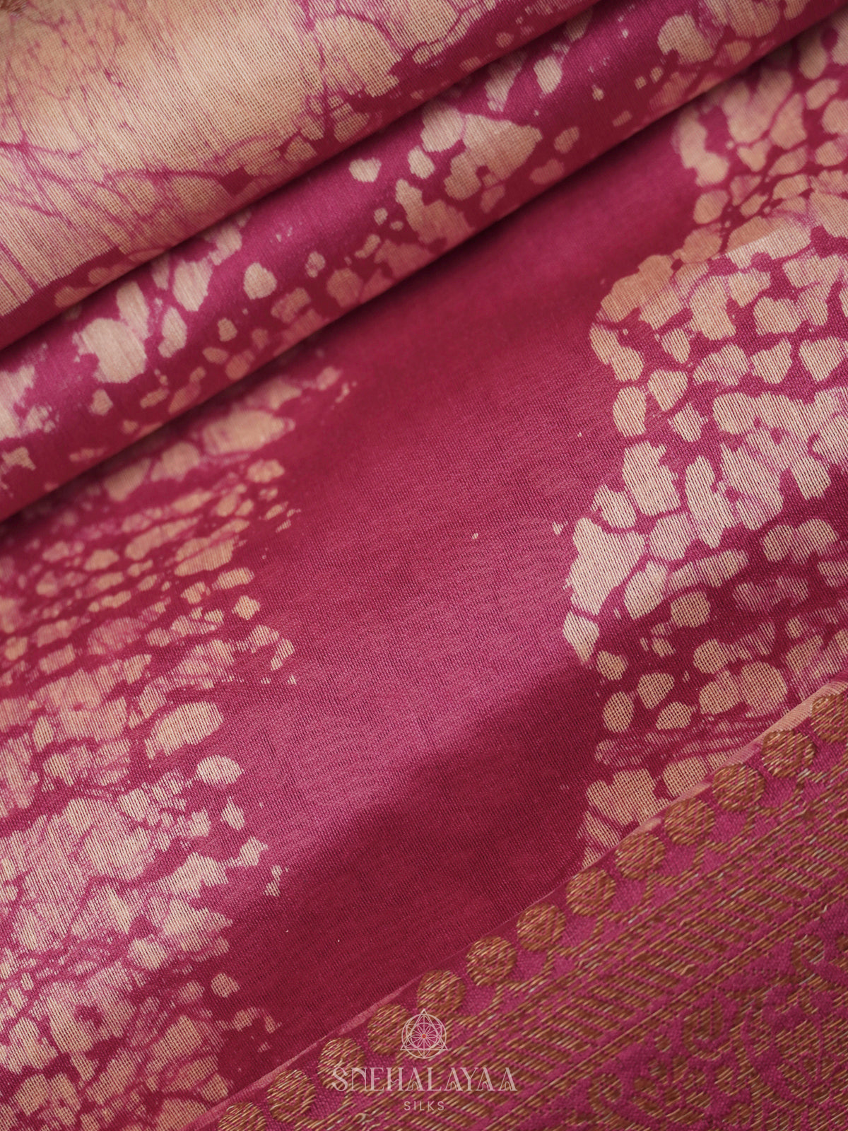 Pink Chanderi Saree