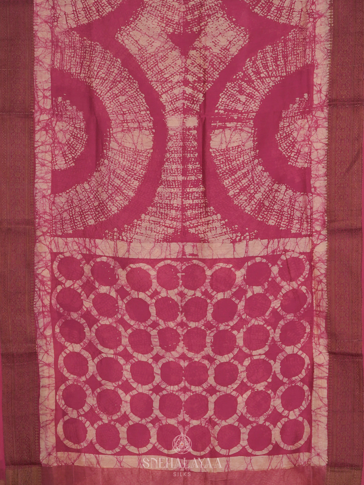Pink Chanderi Saree