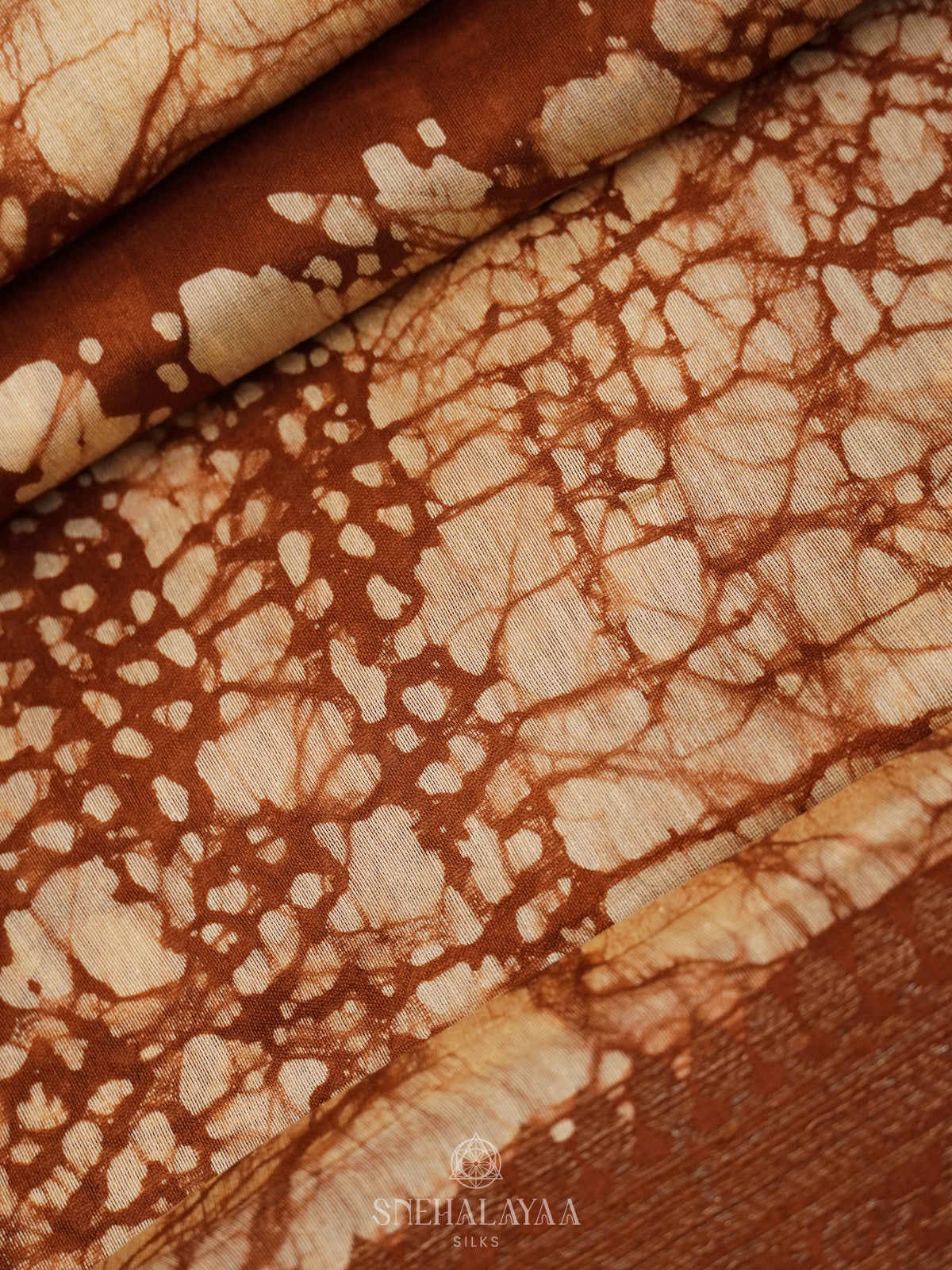 Brown Chanderi Saree