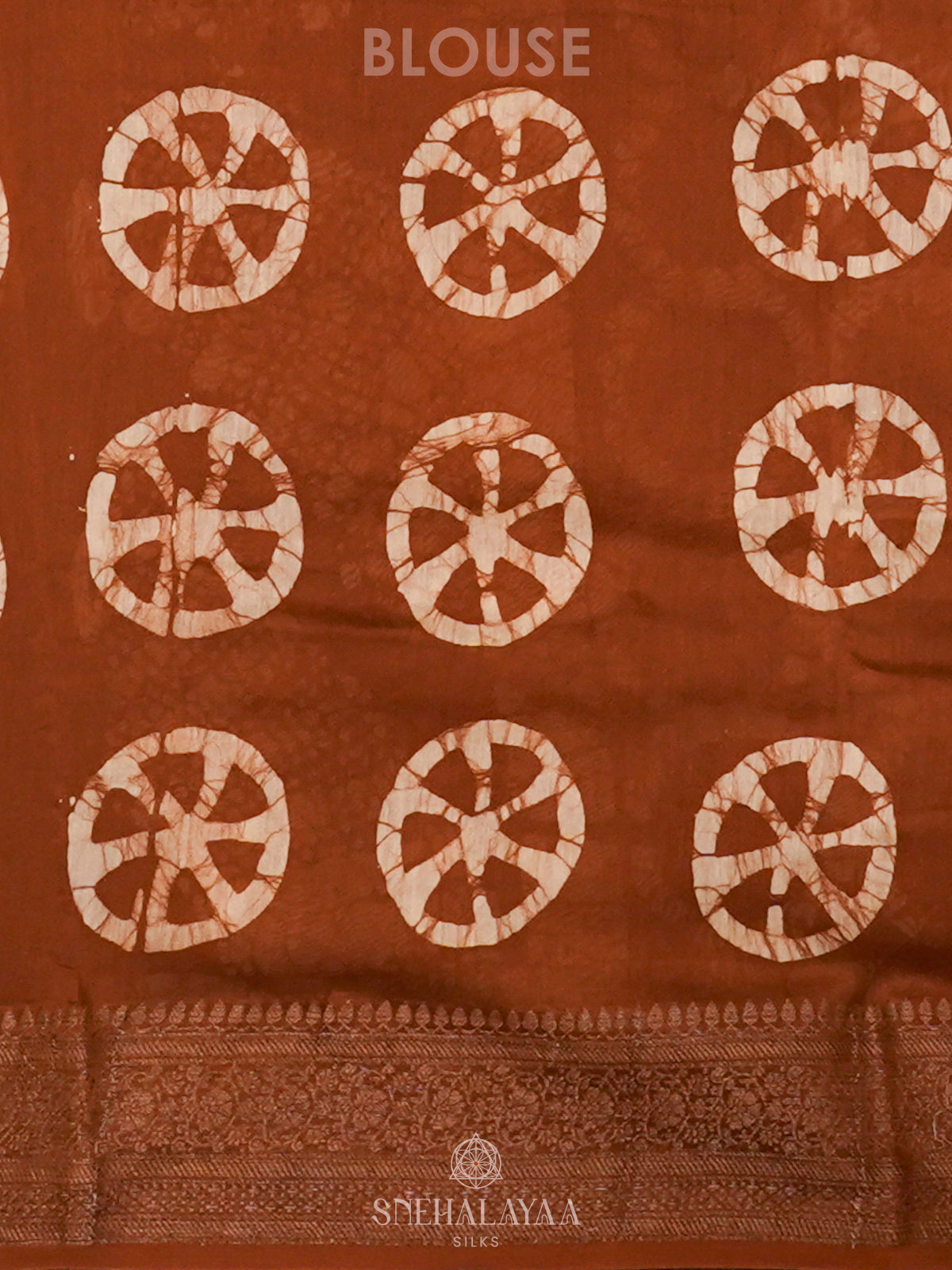 Brown Chanderi Saree