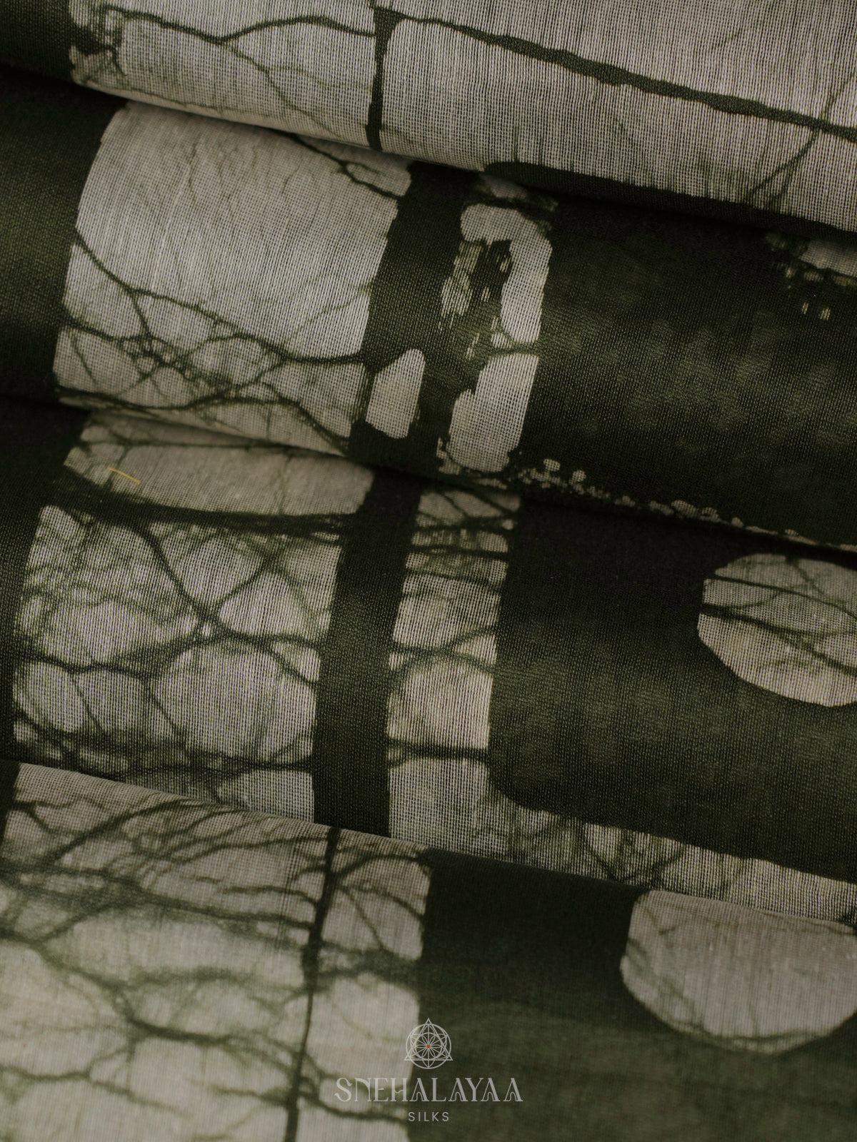 Forest Green Chanderi