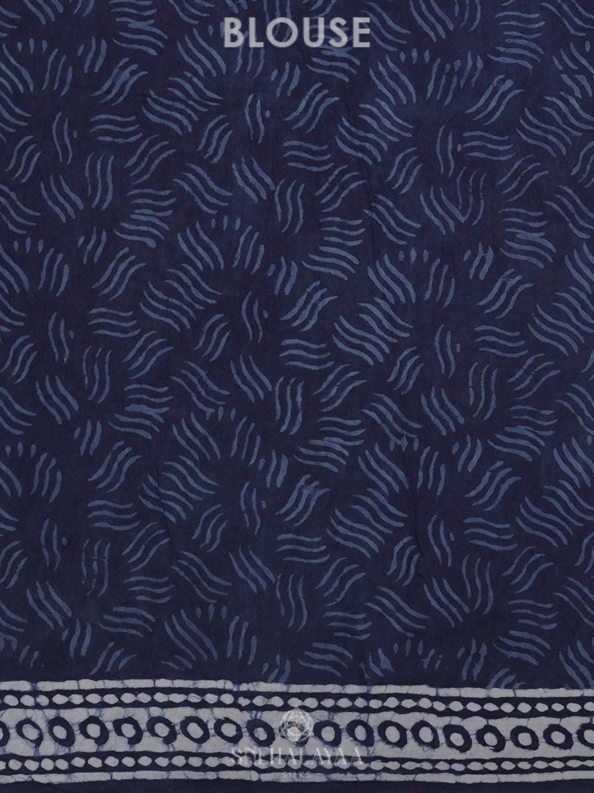 Navy Blue Modal Silk Saree
