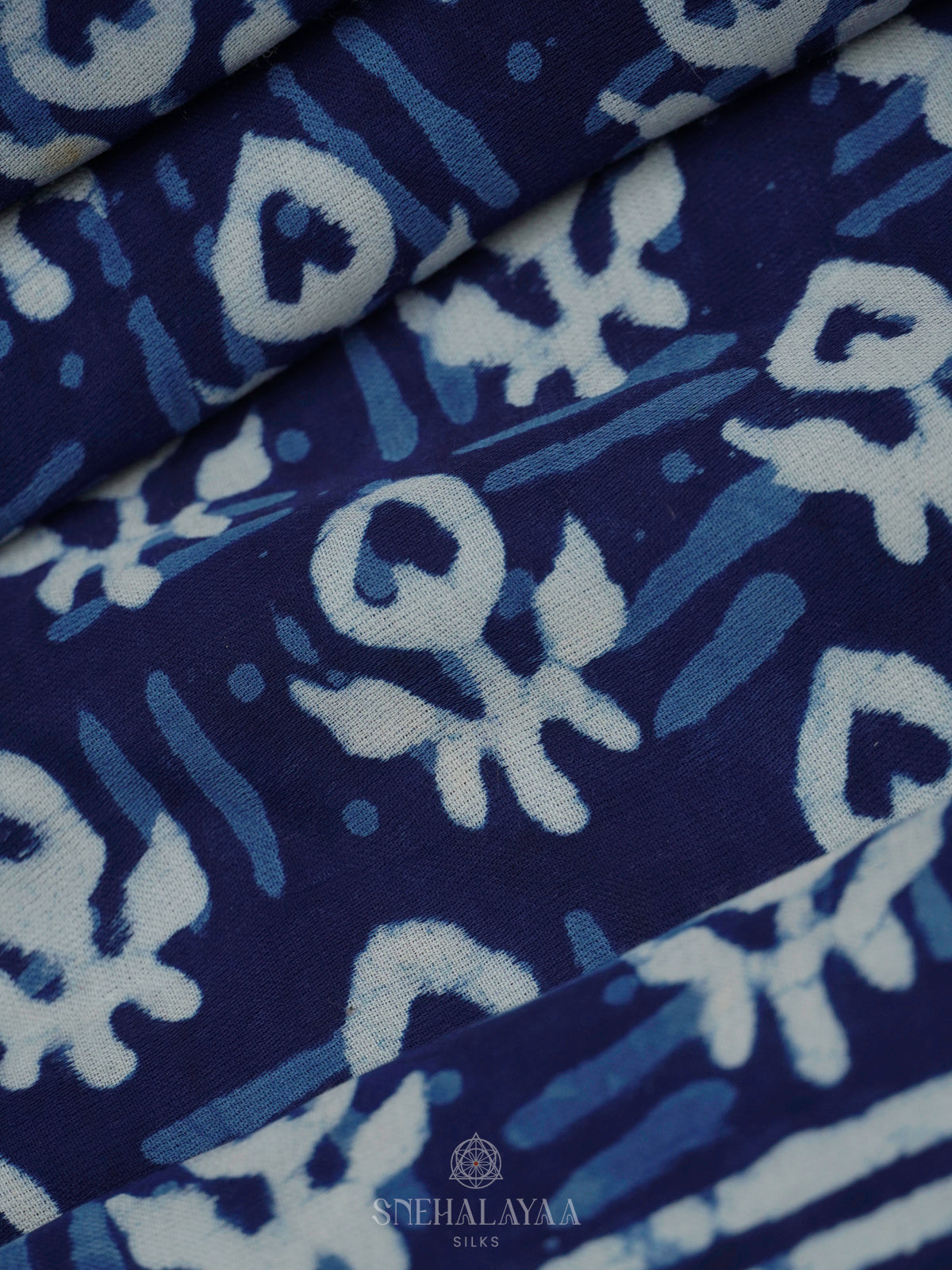Navy Blue Modal Silk Saree