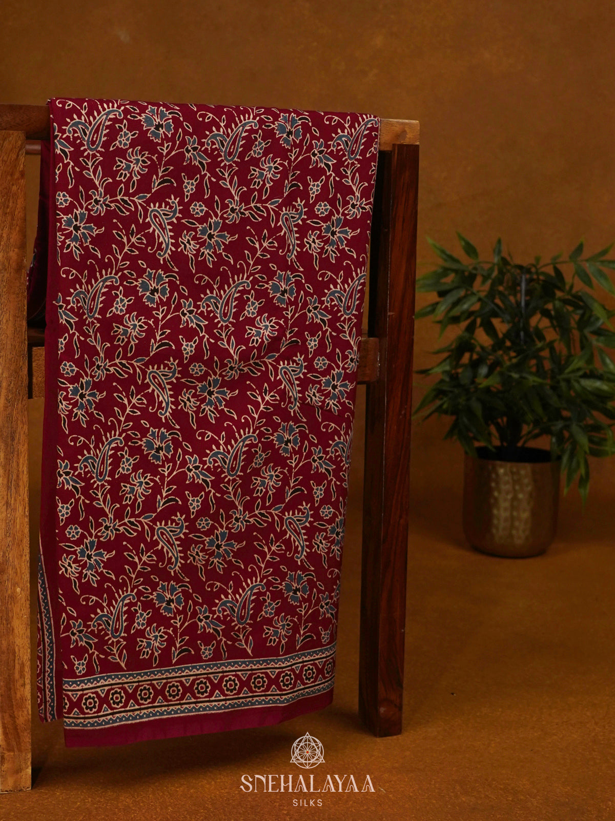 Red Modal Silk Saree
