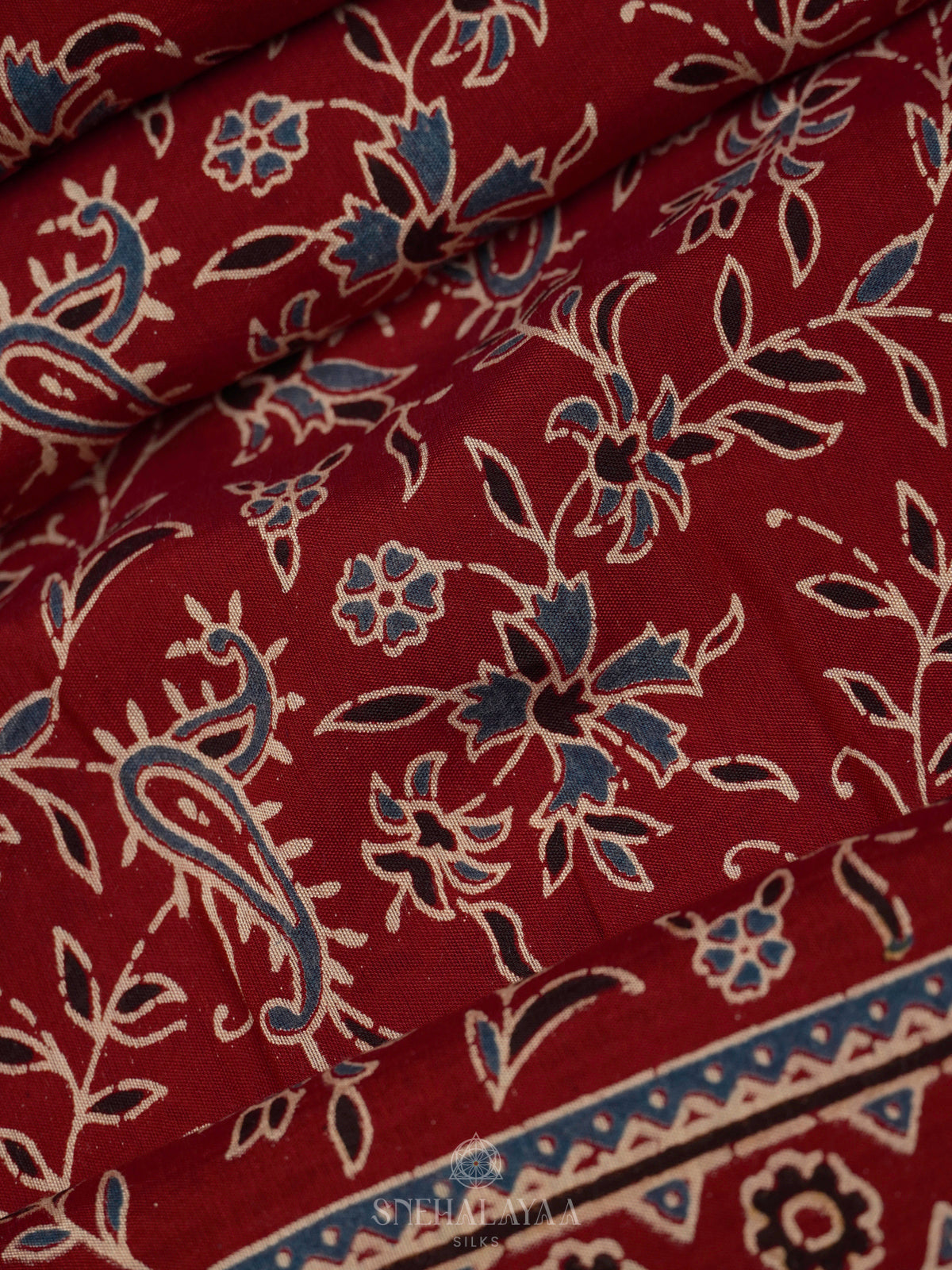 Red Modal Silk Saree