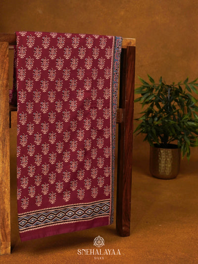 Red Modal Silk Saree