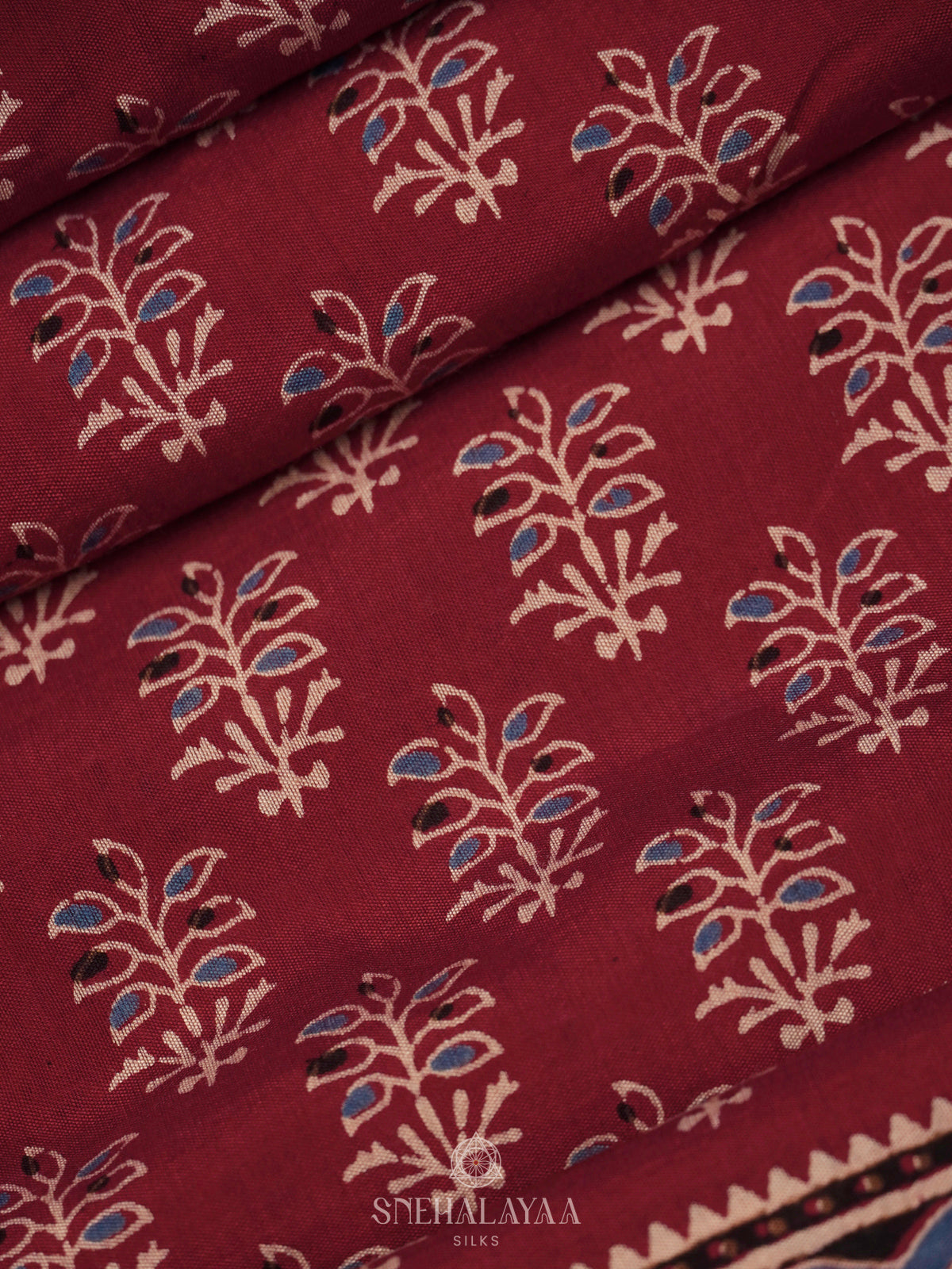 Red Modal Silk Saree