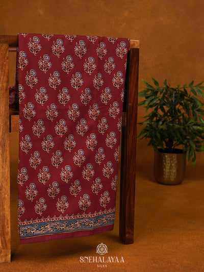 Red Modal Silk Saree