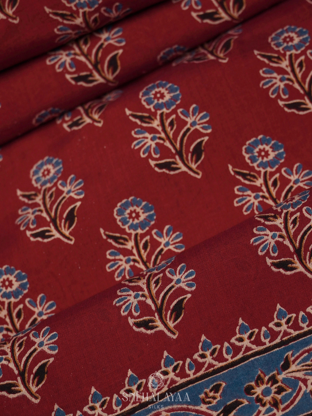 Red Modal Silk Saree