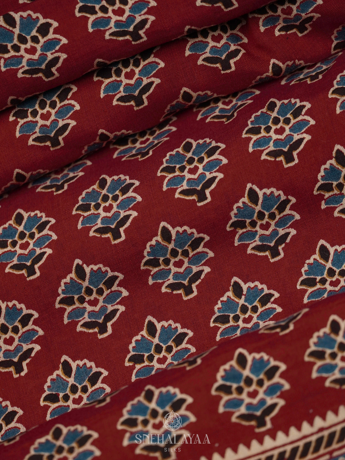 Maroon Modal Silk Saree