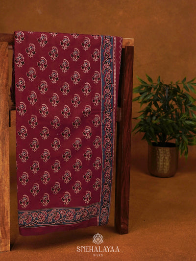 Red Modal Silk Saree