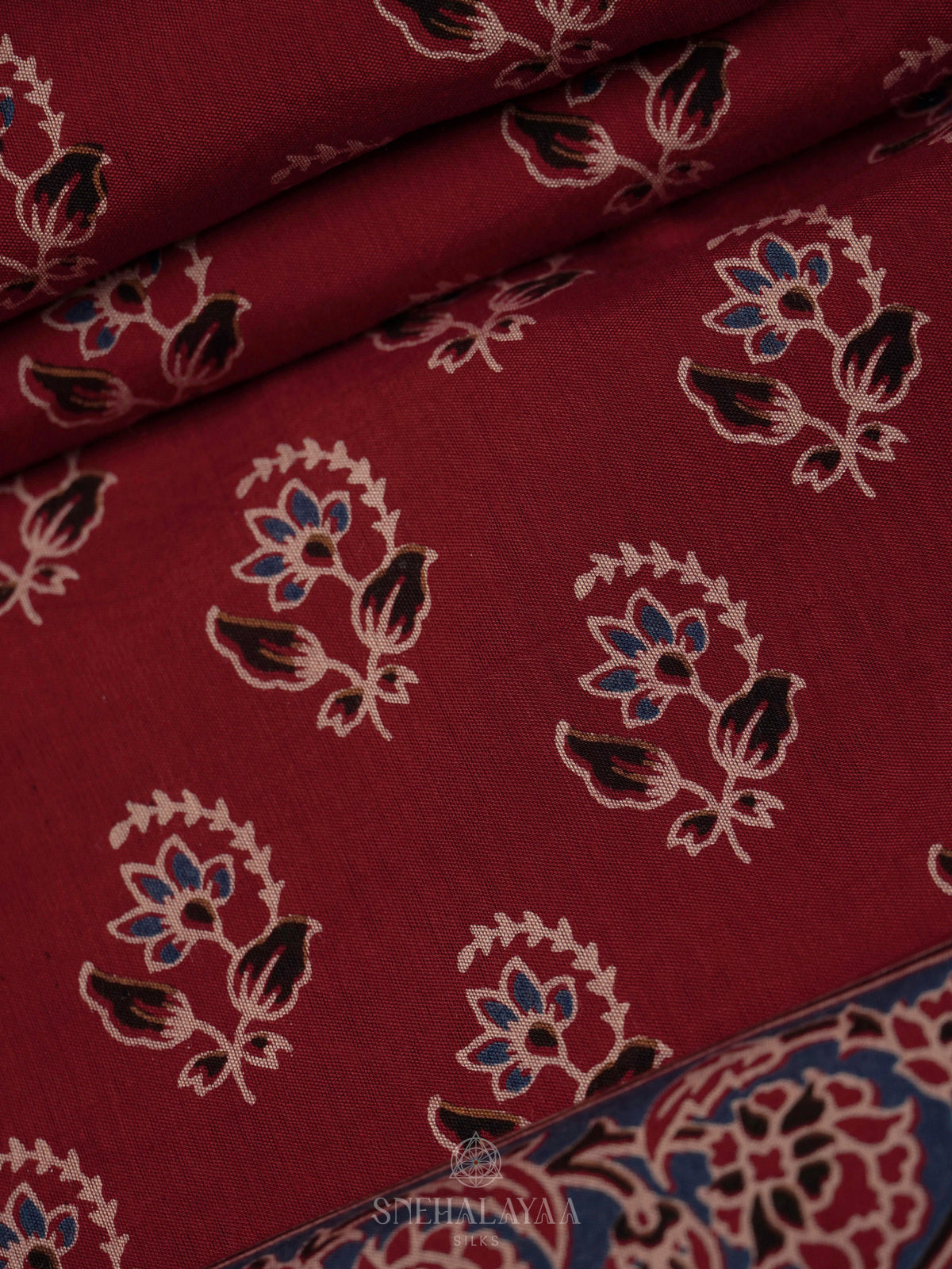 Red Modal Silk Saree