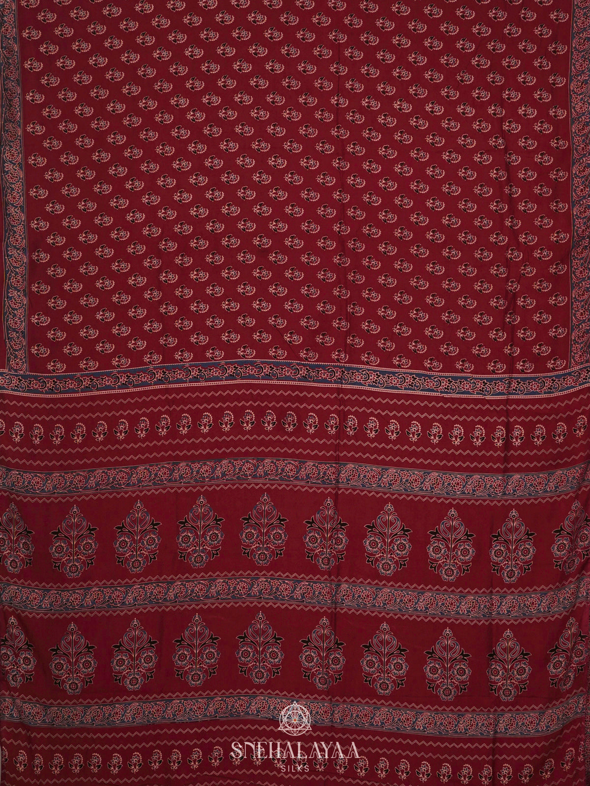 Red Modal Silk Saree