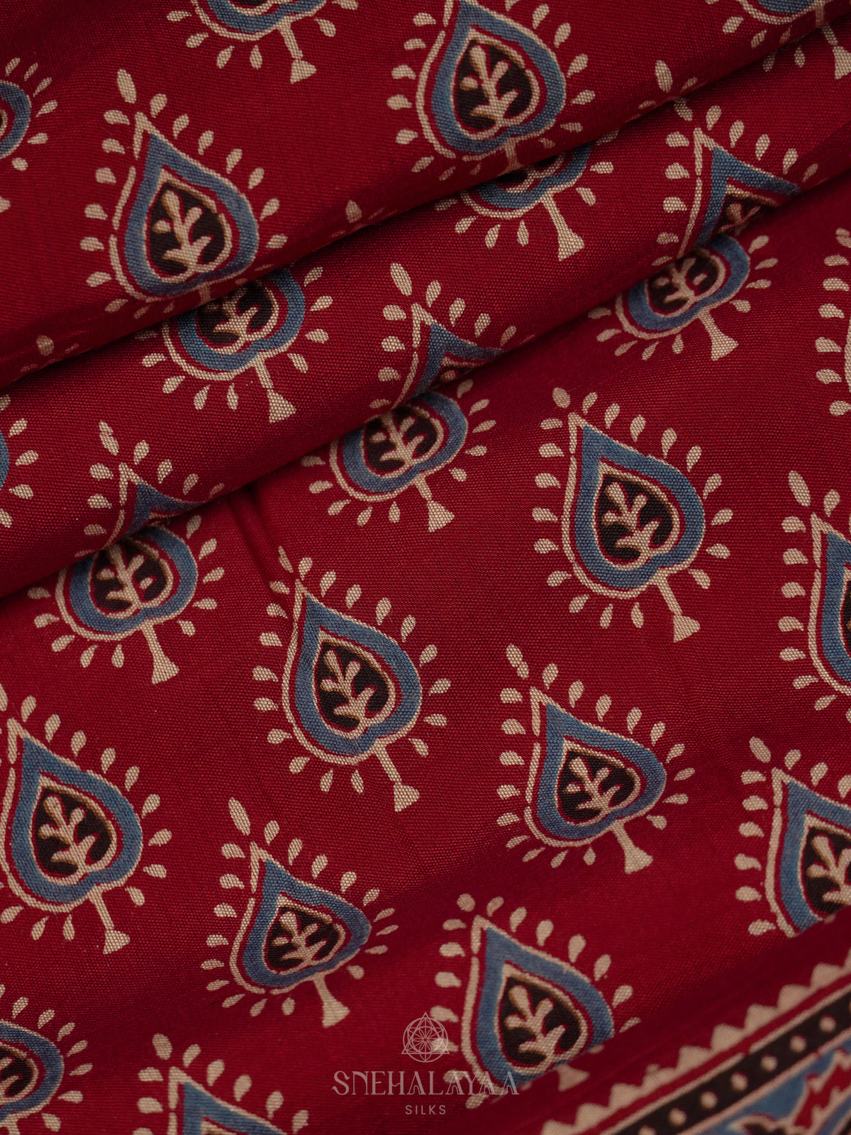 Maroon Modal Silk Saree