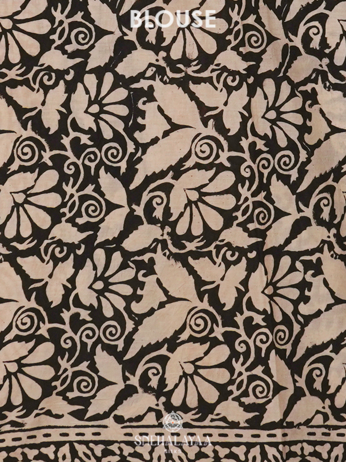 Cream Jaipur Cotton Saree