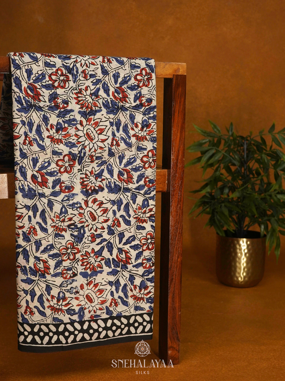 Off White Jaipur Cotton Saree