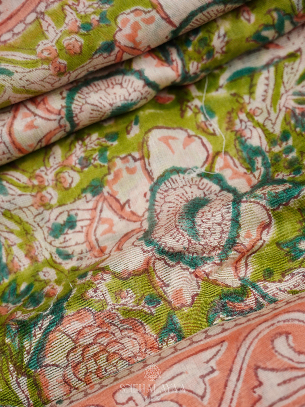 Green Chanderi Saree