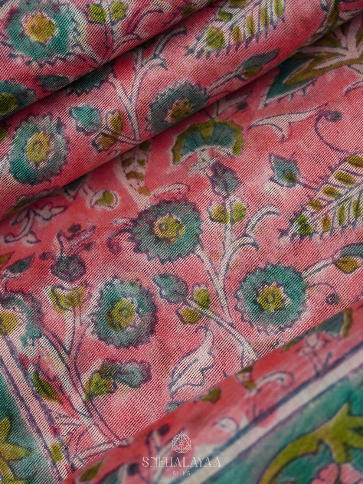 Pink Chanderi Saree