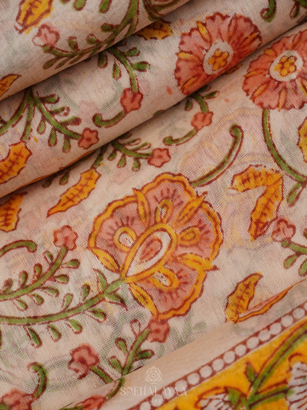Off White Chanderi Saree