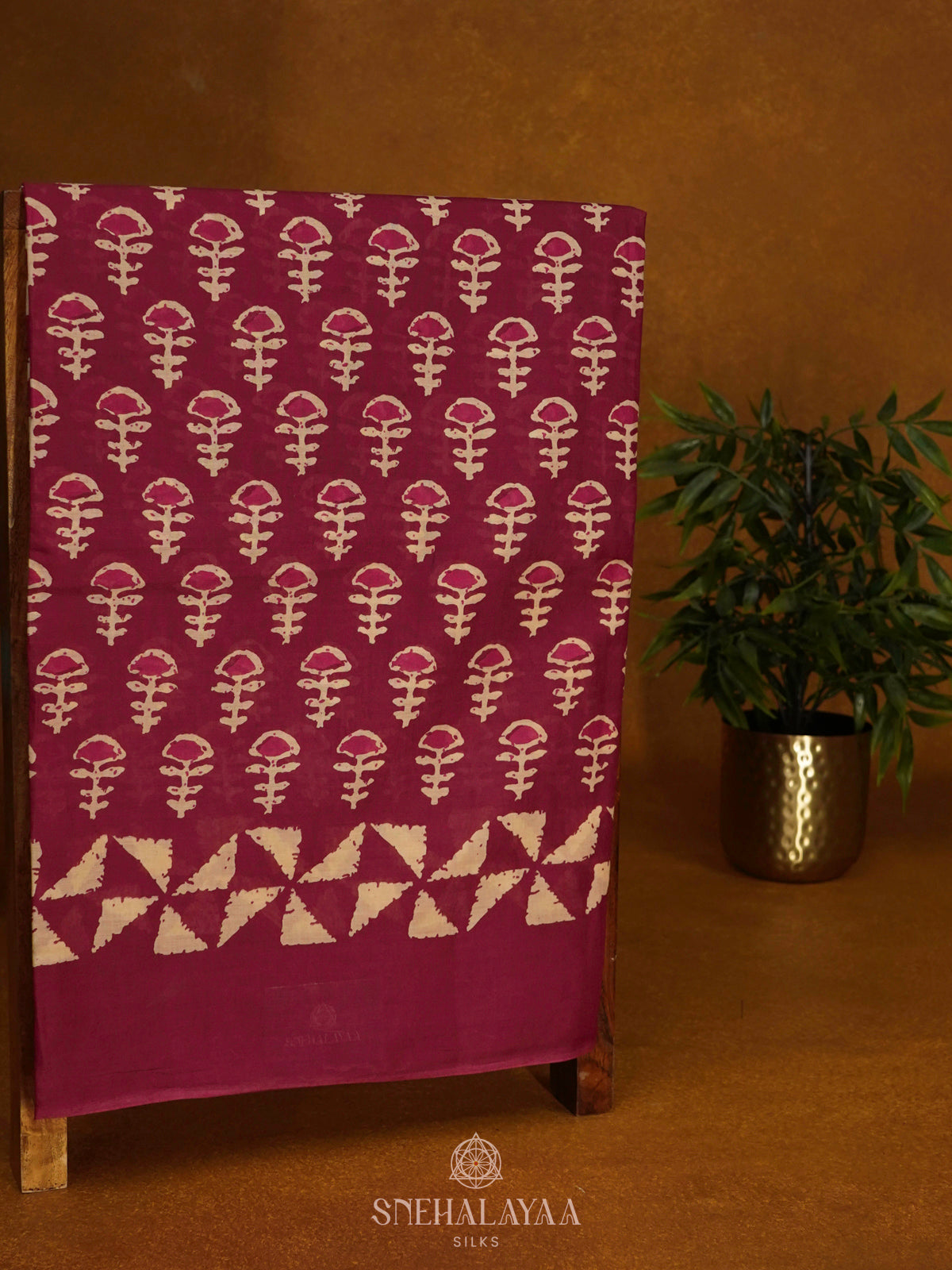 Pink Jaipur Cotton Saree