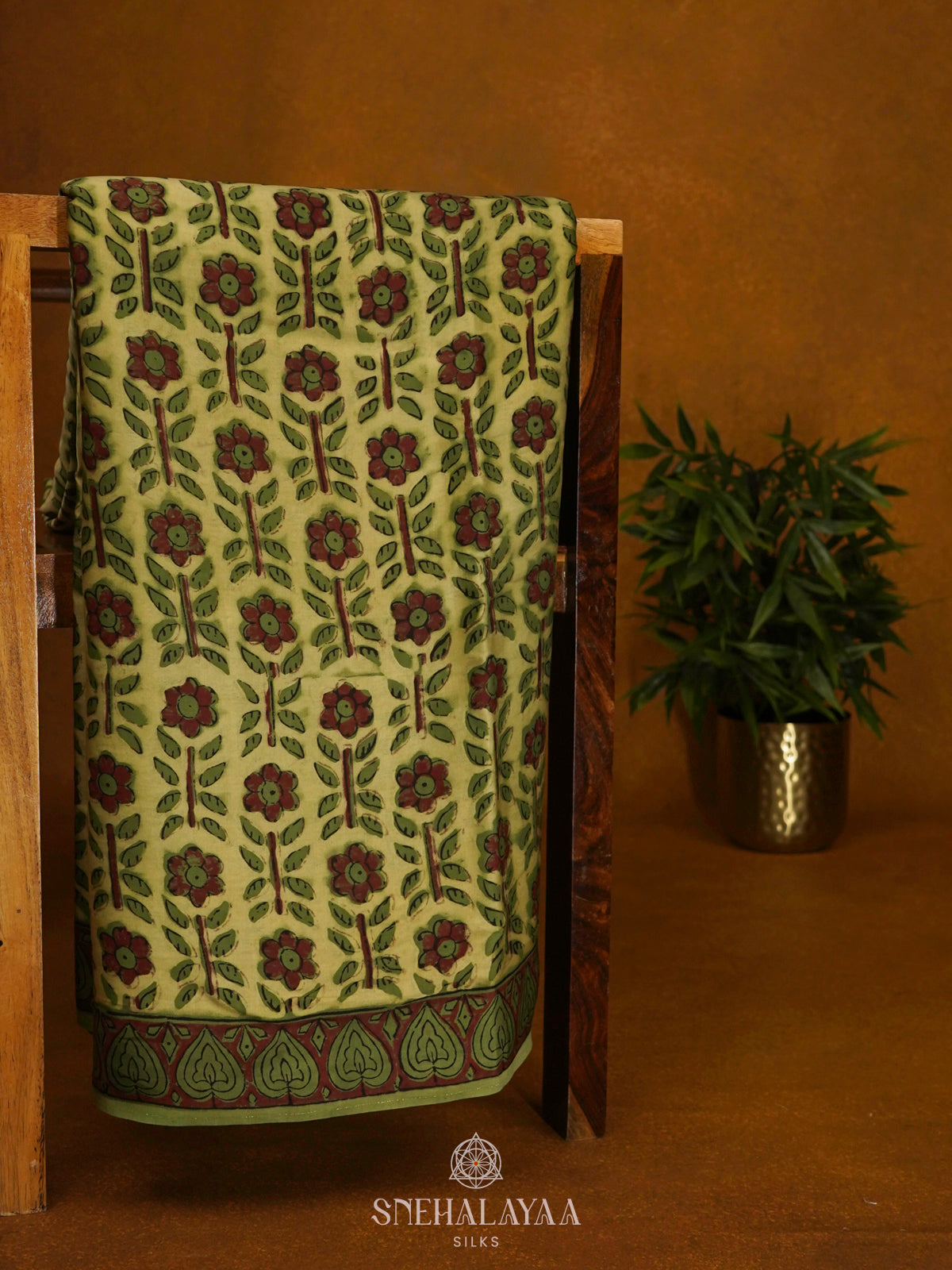 Pale Green Modal Silk Saree