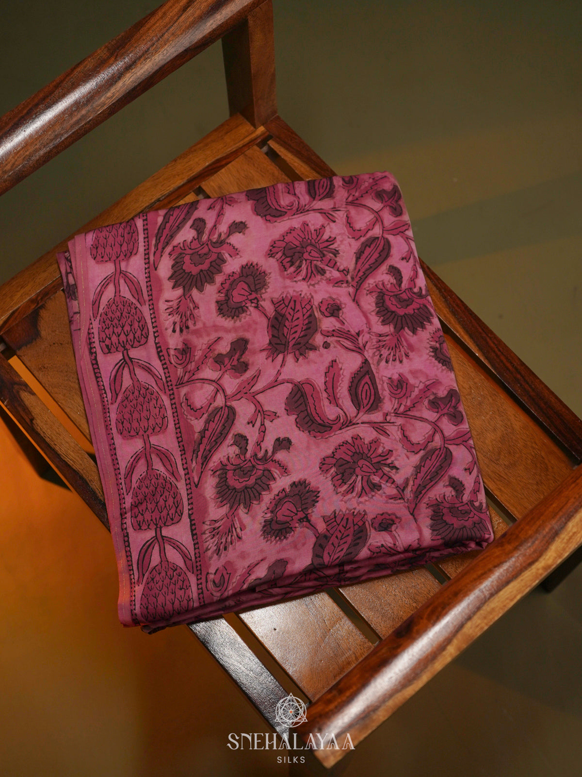 Pink Modal Silk Saree