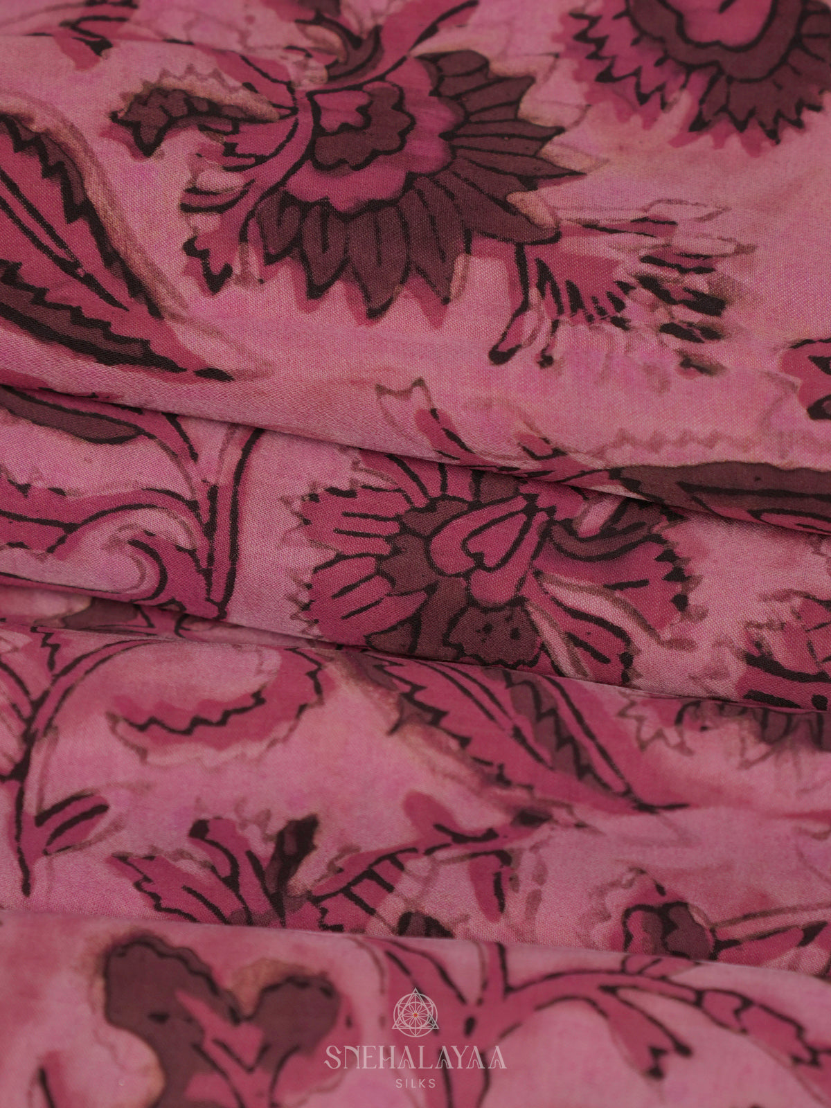 Pink Modal Silk Saree