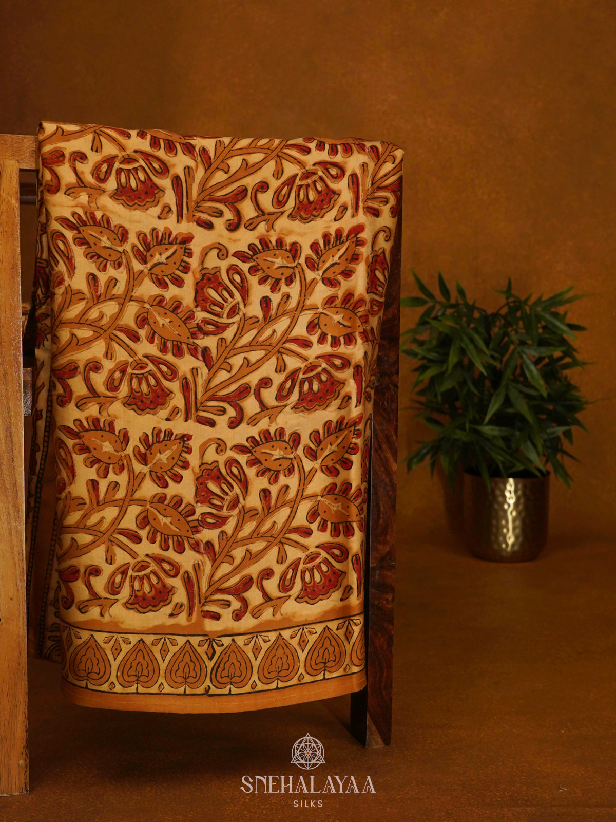 Pale Orange Modal Silk Saree