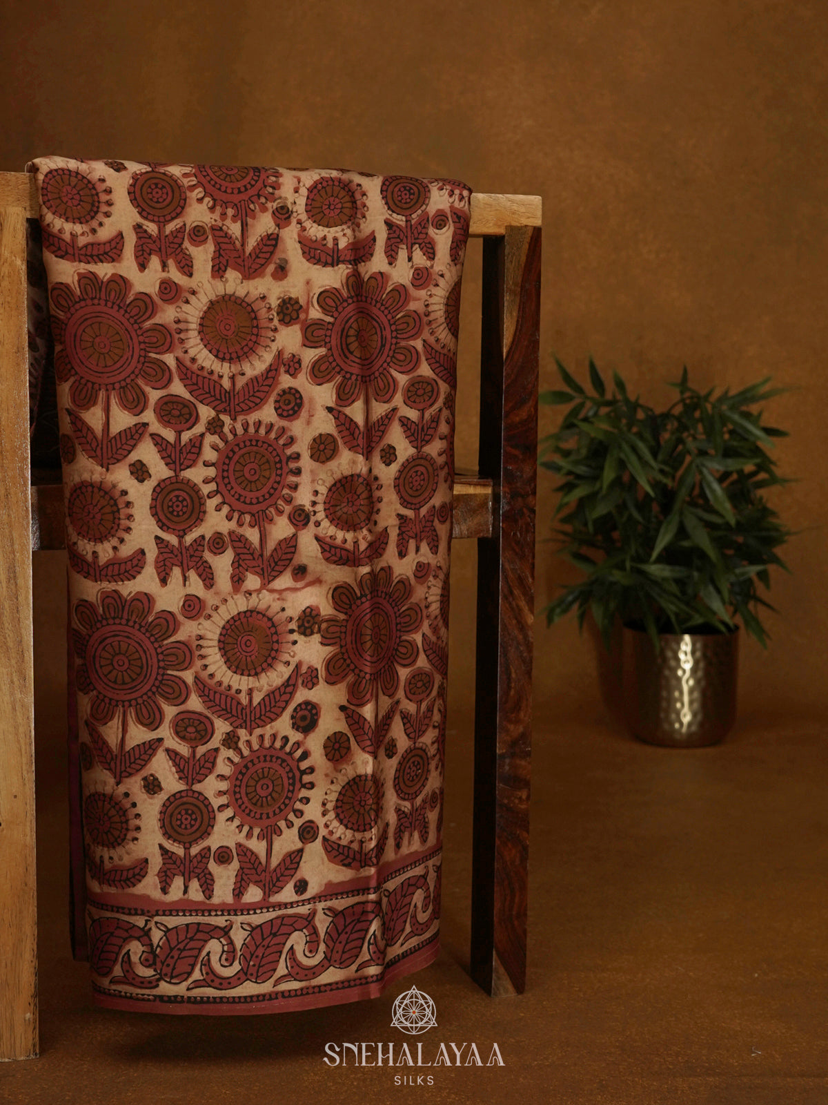 Maroon Modal Silk Saree