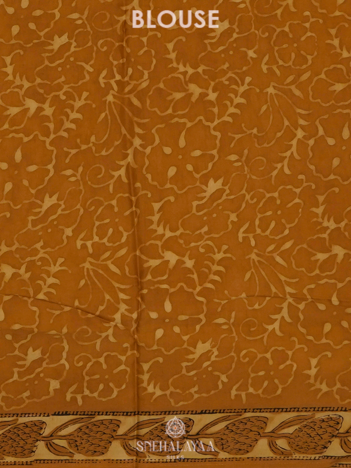 Mustard Yellow Modal Silk Saree
