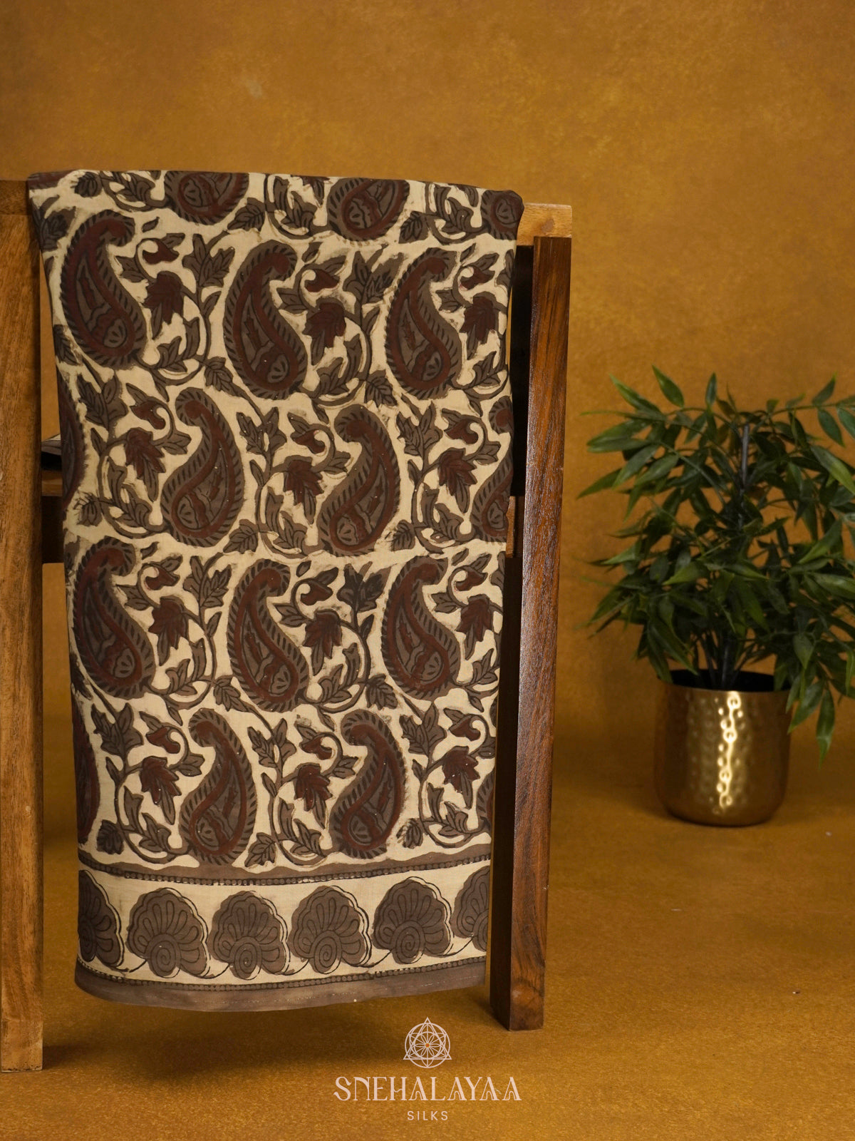Brown Modal Silk Saree