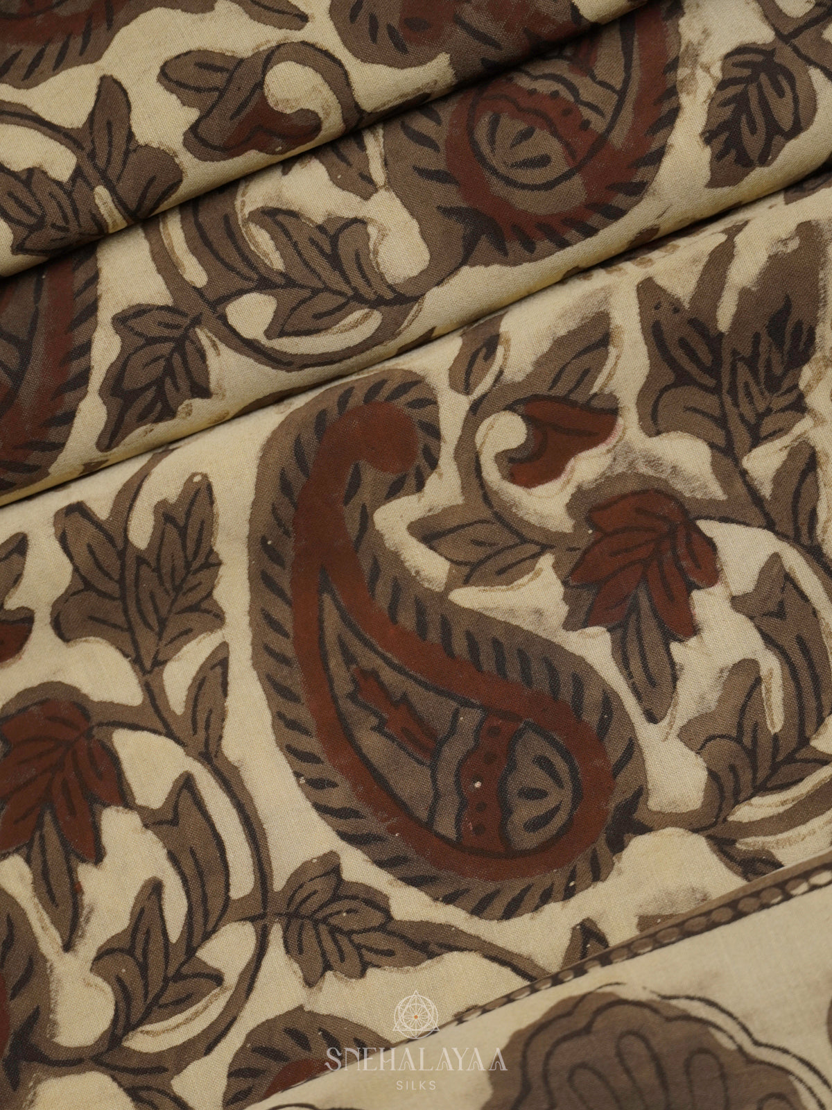 Brown Modal Silk Saree